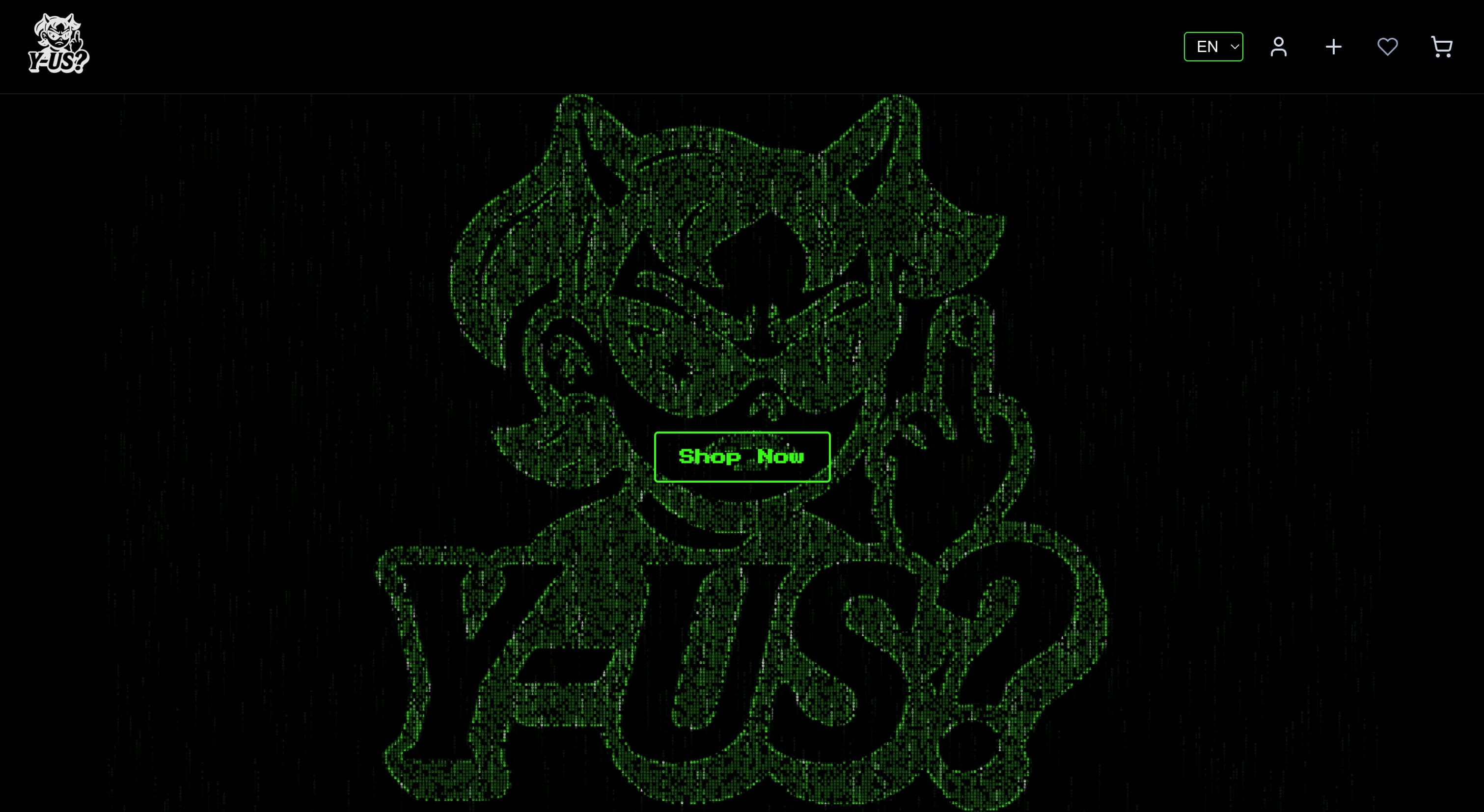 Página de inicio de la tienda online de Y-US